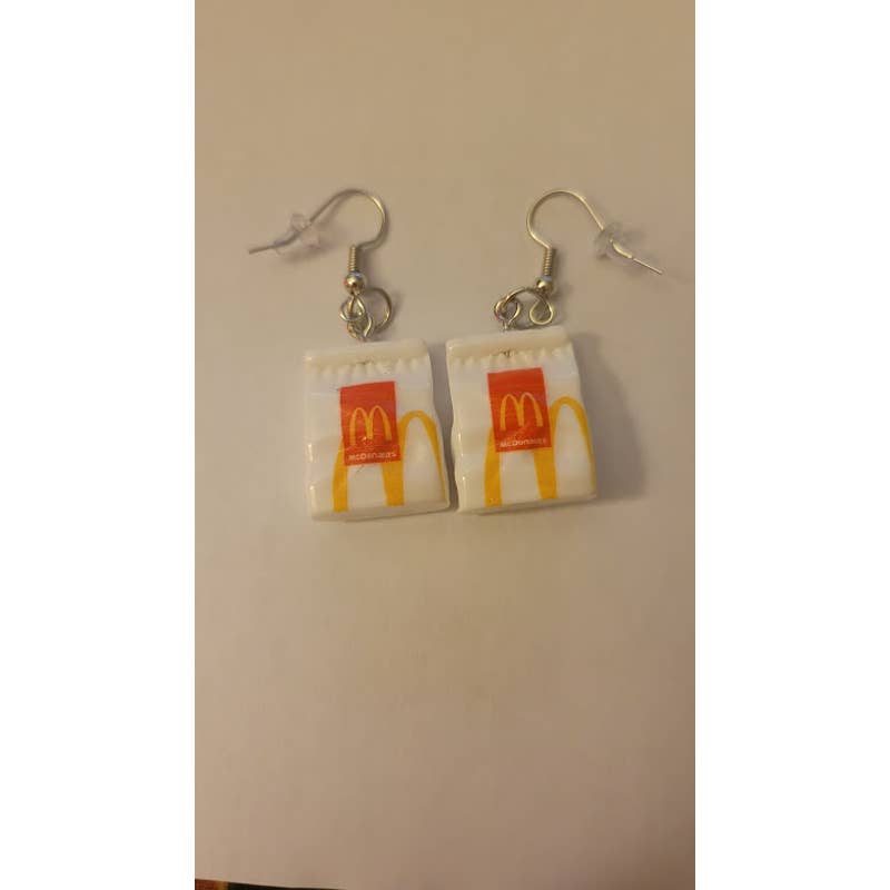 Mcdonalds Bag Earrings